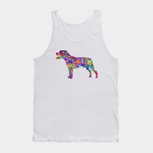 Staffordshire Bull Terrier dog watercolor Tank Top